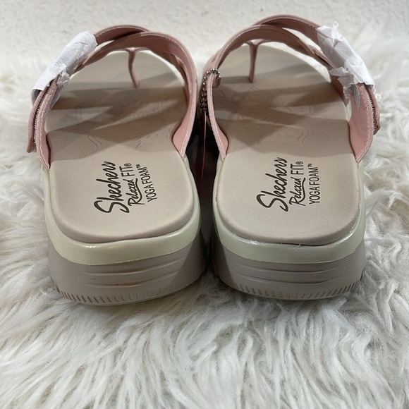 SKECHERS Women’s US 9.5W Easy Going Adjustable Vegan Sandals Blush Relaxed Fit - Picture 5 of 12